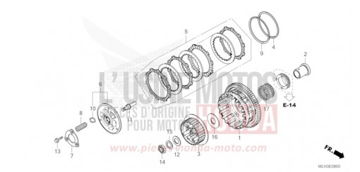 EMBRAYAGE CMX500AR de 2024